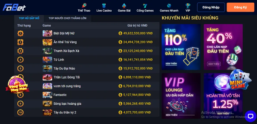 Lựa chọn game nổ hũ đổi thưởng trực tuyến hay chơi ngay GemWin